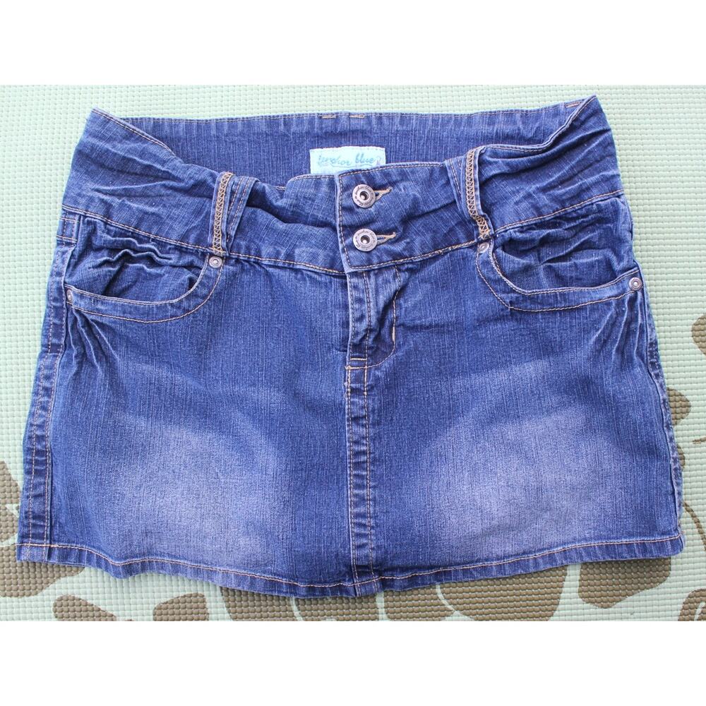 Anchor Blue - Y2K Lowrise Denim Mini Skirt- Size 9